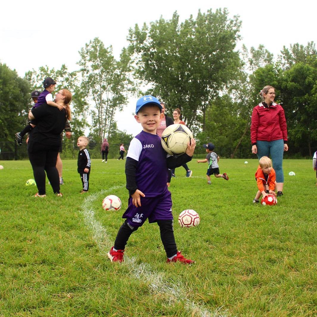 Young soccer player